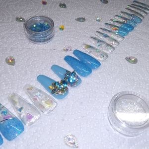 Reusable Hard Gel Long Luxe Press ons Custom Sets